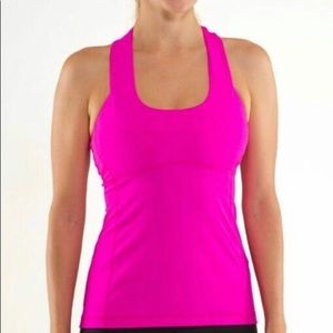 Lululemon Scoop Neck Tank Hot Pink Size 6